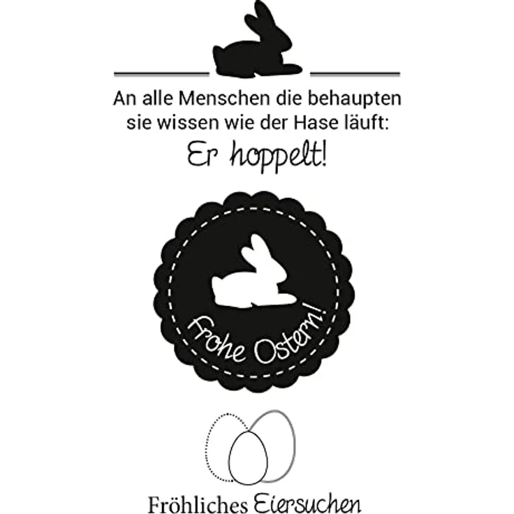 Clear Stamps Der Hase hoppelt 3 Teile 10,5x7,4cm Silikon