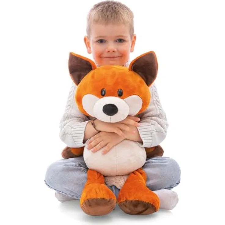 NICI Fuchs Fabio 50cm, orange, weiches Kuscheltier aus recyceltem Material, ideales Geschenk für Kinder & Erwachsene | 65697