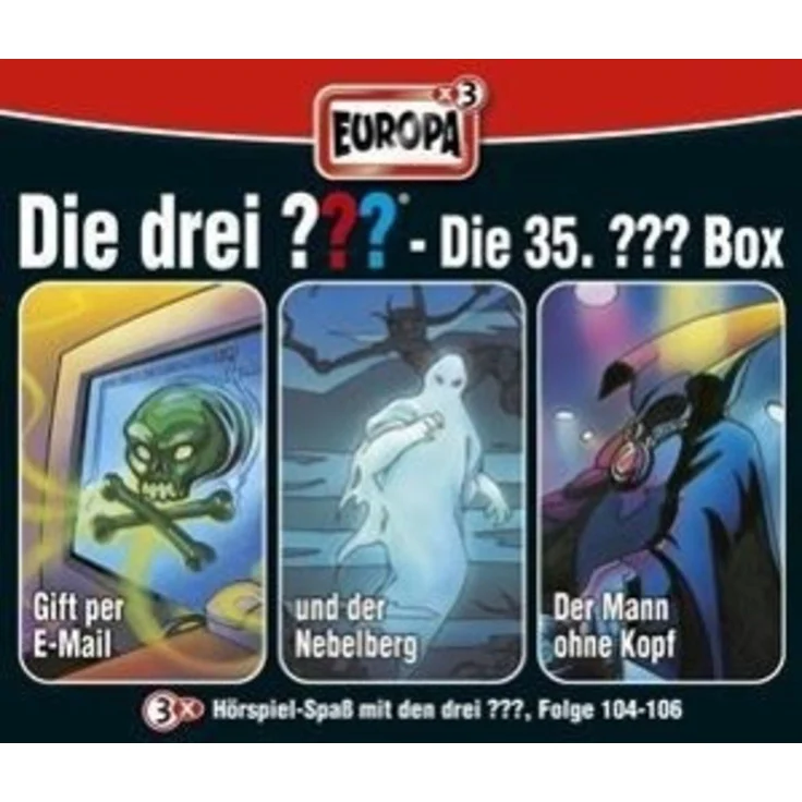 OTTO Hörspiel Die drei ??? Box 35. Folgen 104 - 106 (drei Fragezeichen) 3 CDs, Kinder- und Jugendromane, Detektivgeschichten, ab 8 Jahren