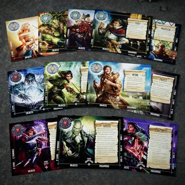Hasbro Gaming Talisman: The Magical Quest Game, Brettspiel für 2-6 Spieler ab 12 Jahren mit 12 Charakteren und umfangreichen Abenteuerkarten – Bild 7