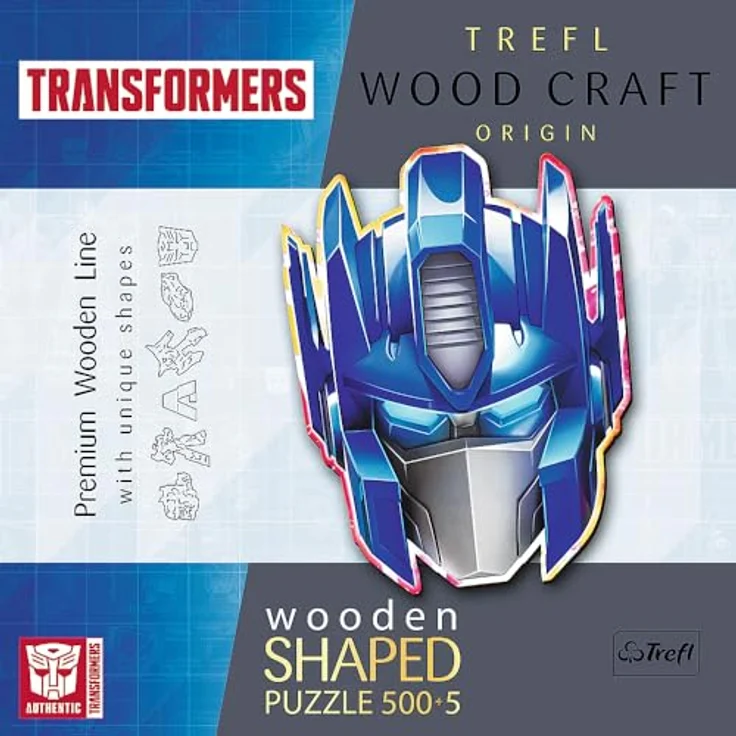 Trefl 20195 Wood Craft Transformers Puzzle Holz Contured, Mehrfarbig – Bild 4