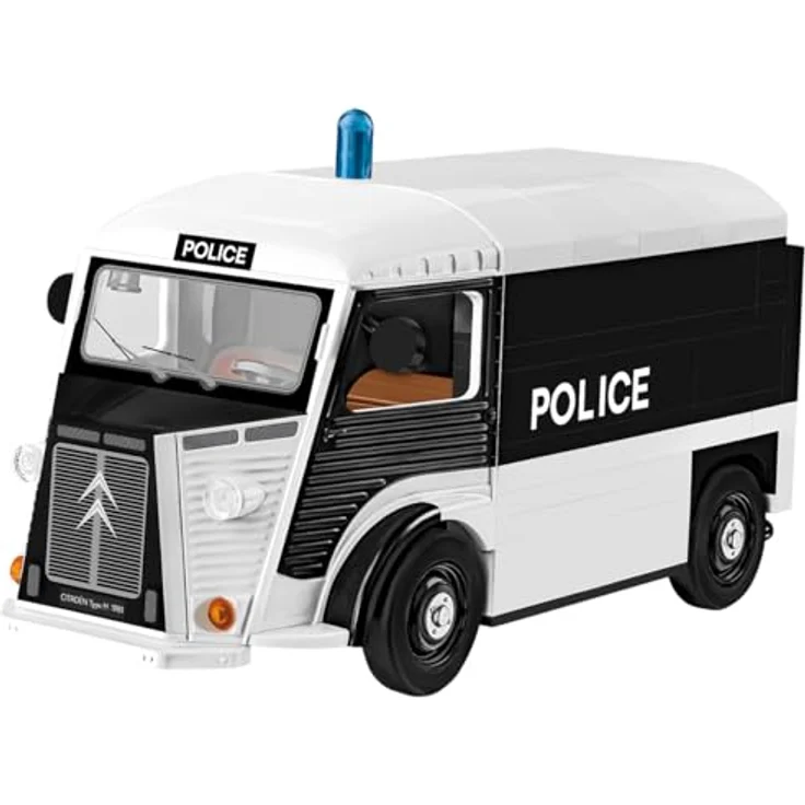 COBI Citroën Type H (1947-1981) Police, Modellfahrzeug in Dunkelblau und Schwarz, 13 x 6 x 6.5 cm – Bild 1