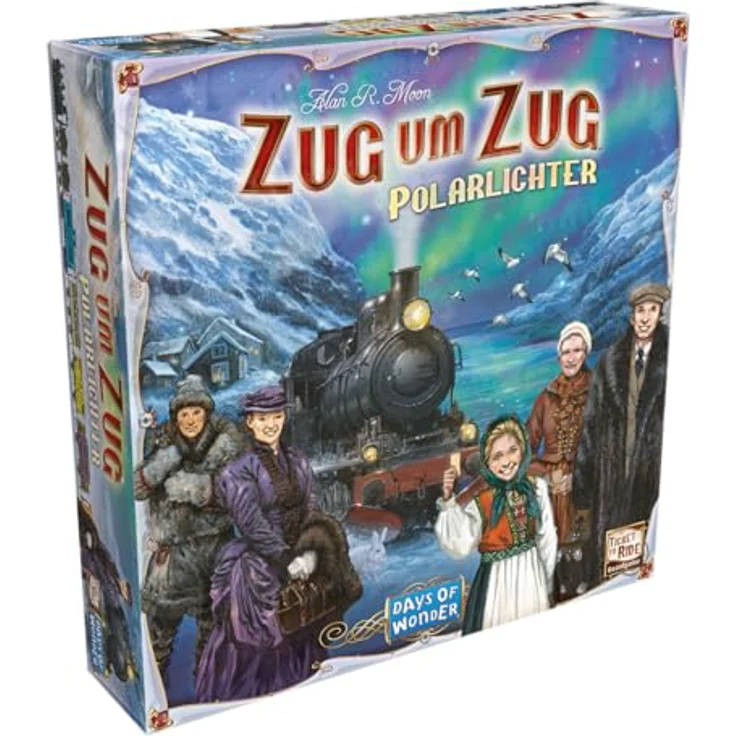 Days of Wonder Zug um Zug: Polarlichter, Familienspiel für 2-5 Spieler, ab 8 Jahren, 30-60 Minuten Spielzeit, Deutsch – Bild 1