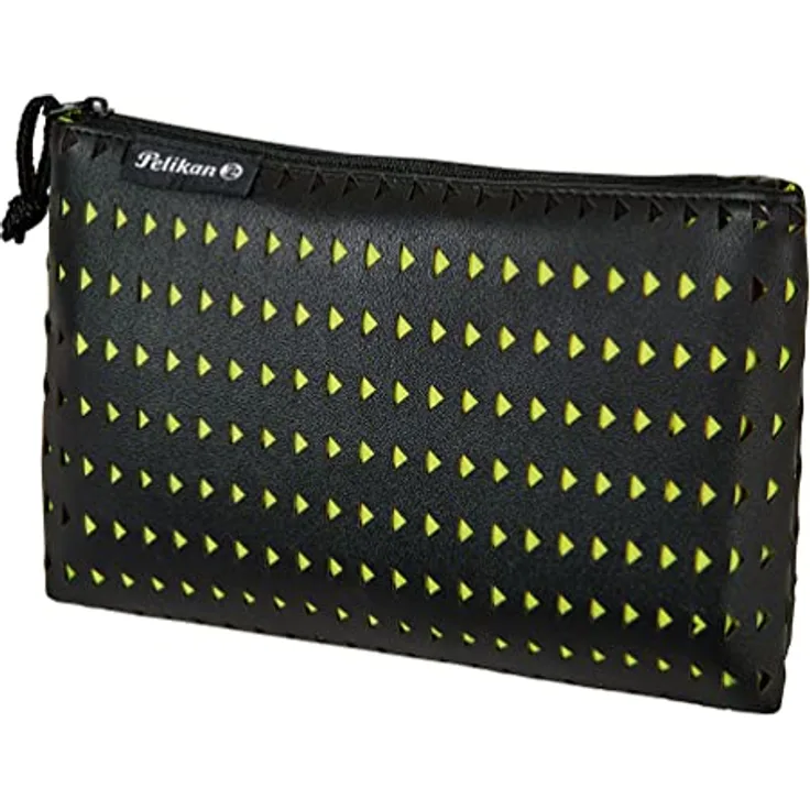Pelikan Federtasche Faulenzer flach Lasercut Black/Yellow Polyester 215x160x35mm