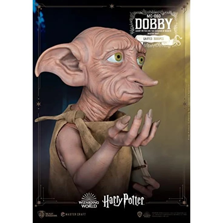Beast Kingdom Toys Harry Potter Master Craft Dobby Statue, 39 cm, Golden, limitiert auf 3000 Stück – Bild 5