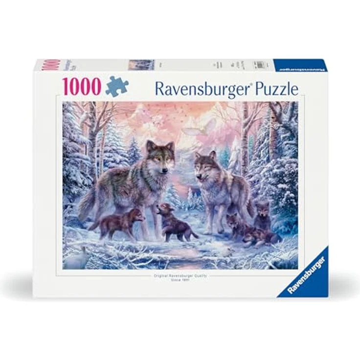 Ravensburger Puzzle 12000647 - Arktische Wölfe - 1000 Teile Puzzle für Erwachsene und Kinder ab 14 Jahren, Tier-Puzzle Wolf, Weiß, Grau, Blau, Ravensburger Qualitätsmerkmale, 69,90 cm x 49,70 cm – Bild 2