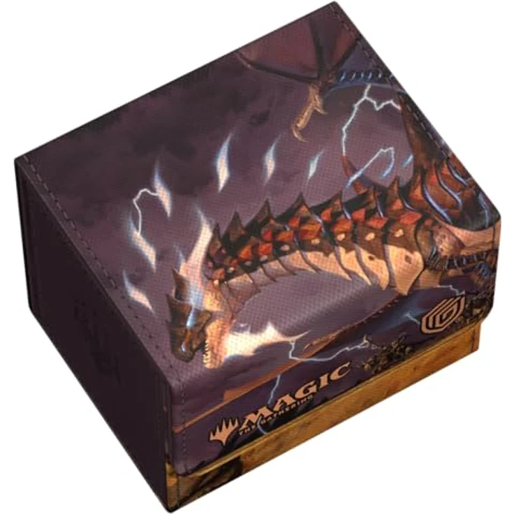 Ultimate Guard Sidewinder 100+ Xenoskin, Magic: The Gathering "Tarkir: Dragonstorm" Ghostfire - Neriv, Heart of the Storm, für 100 Double-Sleeve oder 120 Single-Sleeve-Karten, schwarz – Bild 4