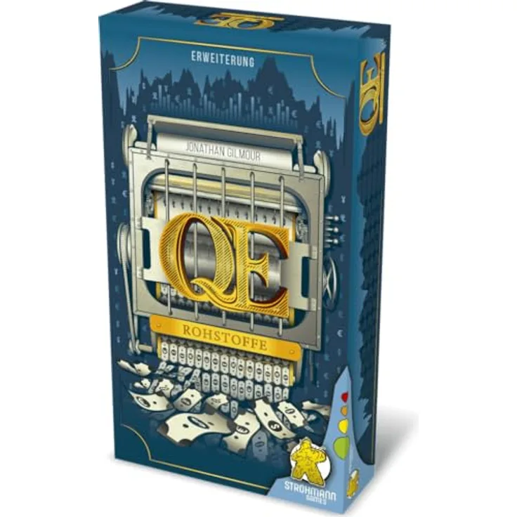 Strohmann Games Q.E. – Rohstoffe [Erweiterung], Familienspiel für 3-5 Spieler, neue Spekulationsgüter, ab 10 Jahren