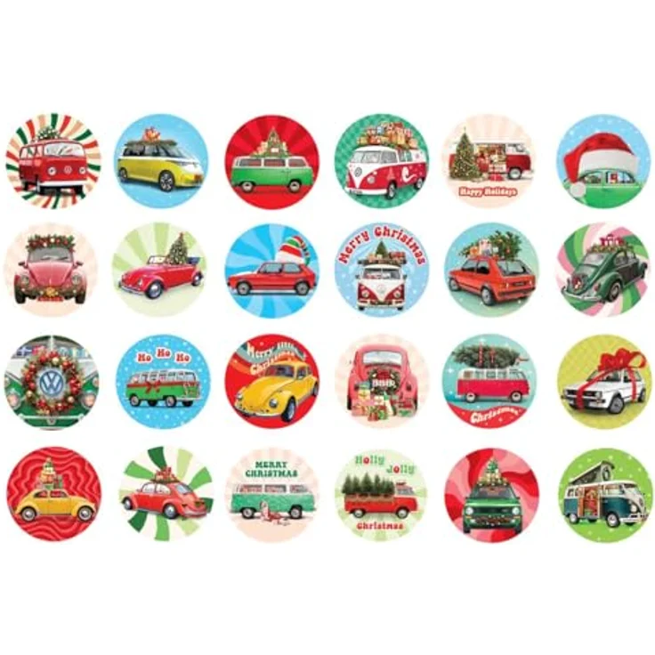 Eurographics Puzzle Advent Calendar - VW Christmas, 24-teiliges Puzzle für festliche Vorfreude – Bild 3