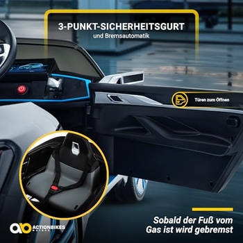 Oryxearth Kinder Elektroauto - 2,4G Fernbedienung & Bluetooth - 6V 4,5Ah Für Kinder Ab 3 Jahren