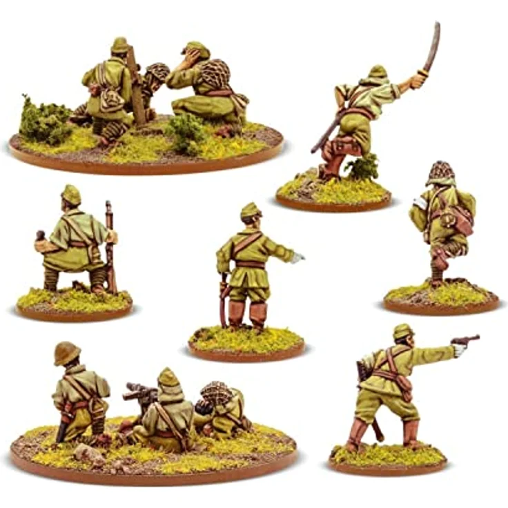 Warlord Games Bolt Action Japanese Army Support Group, 1/56 Maßstab, 11 Metall-Miniaturen, Montage und Lackierung erforderlich – Bild 3