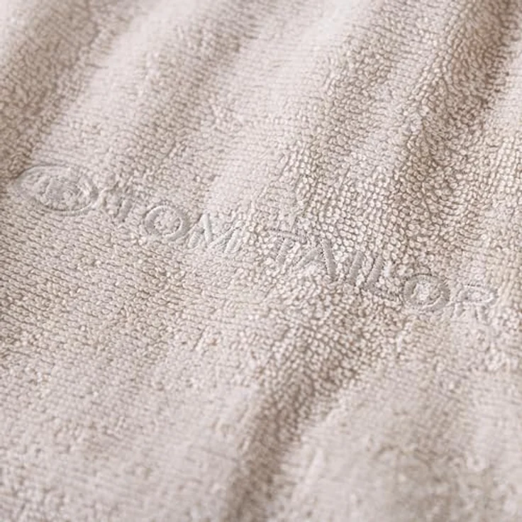 TOM TAILOR HOME Badeponcho COLOR BATH, Midilänge, saugstark aus 100% Baumwolle, mit Kapuze und Bauchtasche, auch in Kindergrößen – Bild 4