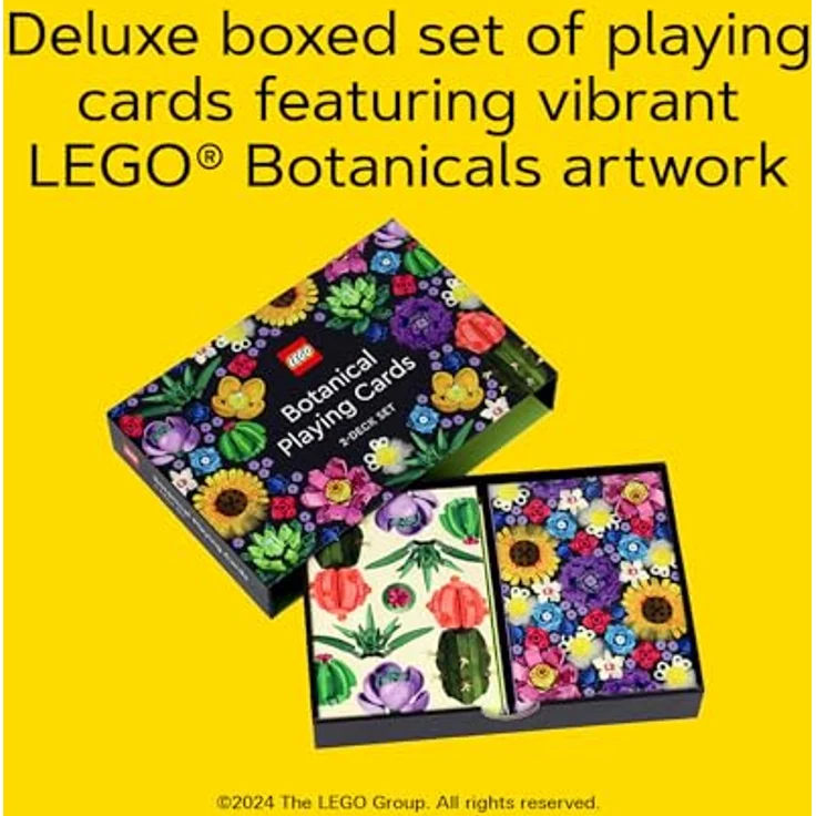 Chronicle Books LEGO Botanical Playing Cards: 2-Deck Set aus hochwertigem Karton, geeignet für verschiedene Altersgruppen – Bild 2