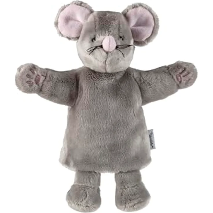 Sterntaler Kinder Handpuppe Maus, weiches Spielzeug für Kasperle Theater und Rollenspiele, kuschelige Materialien, für Mädchen und Jungen – Bild 1