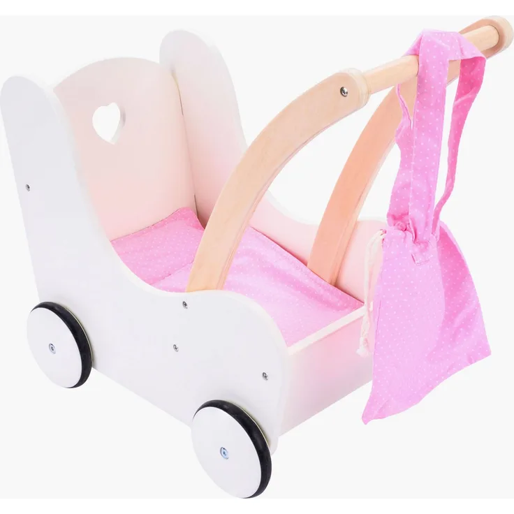 Engelhart Holzpuppenläufer Rosa/Weiß