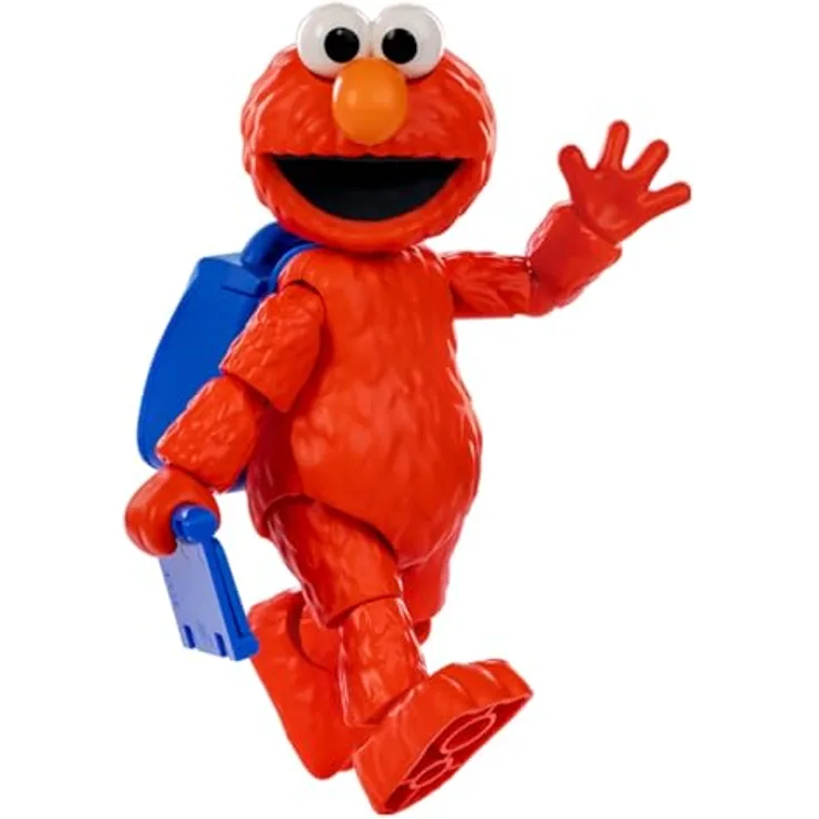 Blokees Sesamstraße Blokees PreCool Series 1 Plastik Modellbausatz 01 Elmo, 12 cm, 8 bewegliche Gelenke, inkl. exklusivem Zubehörteil