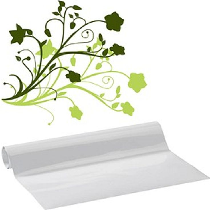 plottiX Vinylfolie permanent, Weiß, 31,5 cm x 1,0 m, stark selbstklebend für langlebige Designs im Innen- und Außenbereich