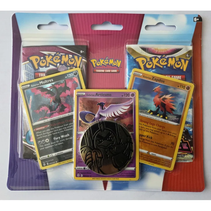 Nintendo Pokémon 85143 Enhanced 2 Pack Blister, Galarian Birds Sammelkarten für Kinder ab 6 Jahren