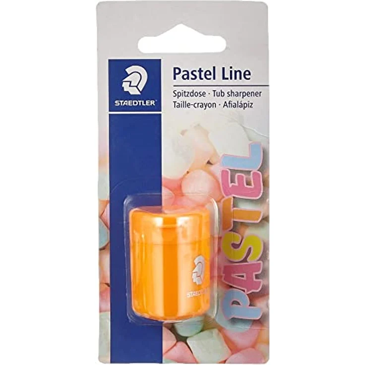 STAEDTLER Spitzdose Pastel Line, Dreieckiger Anspitzer für Stifte bis 8 mm, Kunststoff, Farbe: Pastell – Bild 3