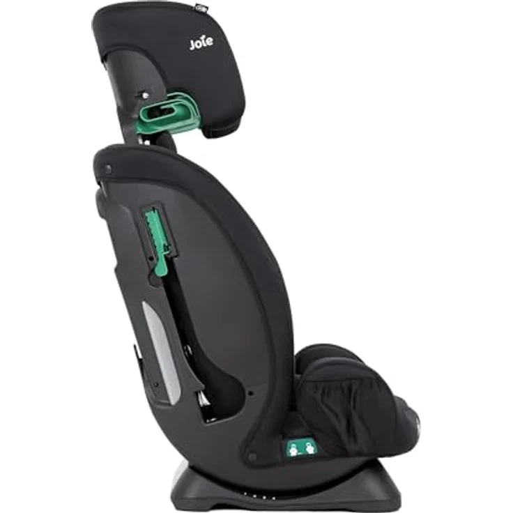Joie Kindersitz Fortifi R129 i-Size ab 15 Monate - 12 Jahre (76 cm - 145 cm) - Shale, Universal Kindersitz mit Seitenaufprallschutz und 9-fach höhenverstellbarer Kopfstütze – Bild 9