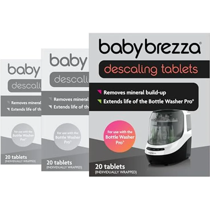 Baby Brezza Bottle Washer Pro, Entkalkungstabletten Vorteils-Set für hygienische Reinigung, 60 Stück – Bild 1