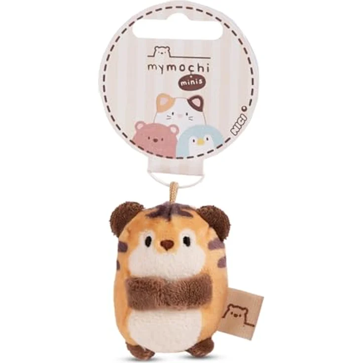 NICI Kuscheltier Tiger Tiggy 5cm beige, weiches Plüschstofftier mit Loop für Schlüsselanhänger, ideal zum Kuscheln und Spielen, Geschenkidee für Kinder & Erwachsene – Bild 4