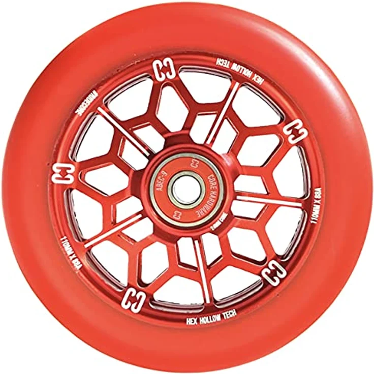 "Core Action Sports Stuntscooter Core Hex Hollow Stunt-Scooter Rolle 110mm Rot" – Bild 3