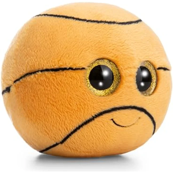 NICI Kuscheltier GLUBSCHIS Basketball Rob, 13cm, orange, weicher Plüsch mit Goldaugen, perfekter Begleiter zum Kuscheln und Spielen, ideales Geschenk für Kinder & Erwachsene | 63029 – Bild 1