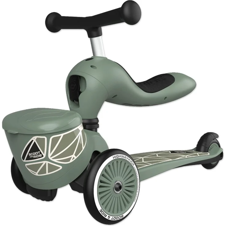 Scoot and Ride HighwayKick 1 Lifestyle, Lauflernhilfe und Kickboard mit integrierter Transportbox, Design by Scoot and Ride aus Österreich – Bild 1