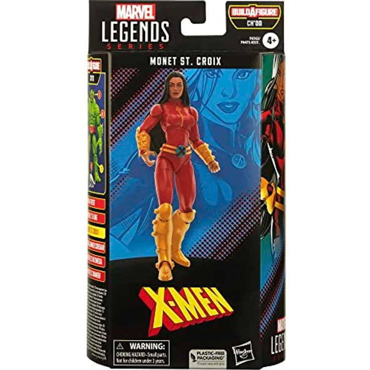 Marvel Hasbro Legends Series: Monet St. Croix, 15 cm X-Men Action-Figur mit Accessoires und Build-A-Figure Element Ch’od – Bild 2