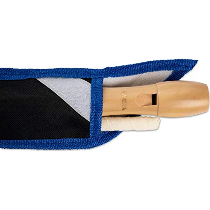 Cascha HH 2130, Holzblockflöte mit barocker Griffweise, ideal für Kinder und Anfänger, inkl. Tasche und Flötenwischer – Bild 3