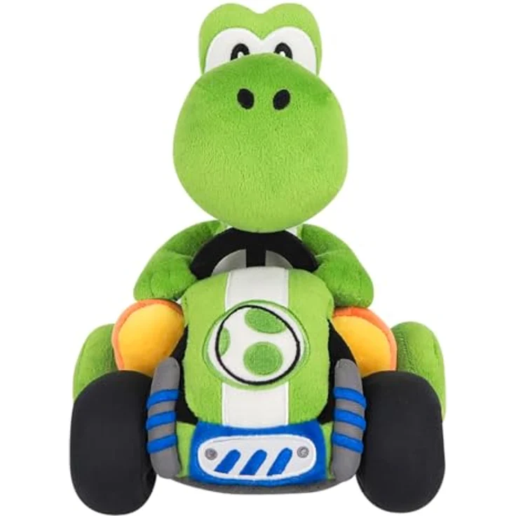 joojee GmbH Nintendo Super Mario Kart World Yoshi Plüsch, 27 cm, grünes Design, hochwertiger Plüsch, offiziell lizenziertes Merchandise – Bild 2