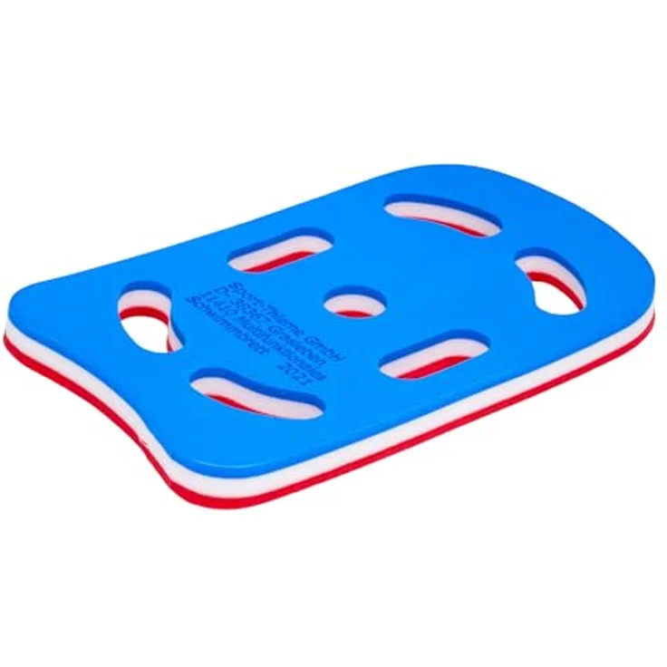 Sport-Thieme Schwimmbrett Multi, Schwimmhilfe und Kick-Board für Erwachsene und Kinder, ergonomische Grifflöcher, aus weichem PE-Schaumstoff, 49x29x3,8 cm – Bild 5
