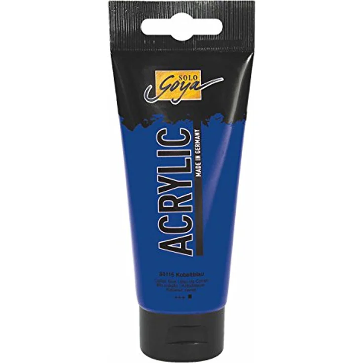 KREUL Solo Goya Acrylic 100 ml Tube, Acrylfarbe in Kobaltblau, wasserbasis, schnell matt trocknend, gut deckend, wasserfest – Bild 1