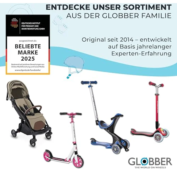 GLOBBER WALK N' ROLL 2in1 ECO, Lauflernwagen und Rutschauto mit werkzeuglosem Umbau, kippsicher, recycelte Materialien, beere – Bild 7