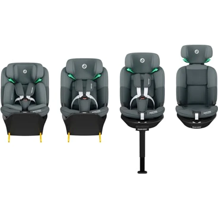 Maxi-Cosi Autokindersitz Emerald S i-Size - Tonal Graphite, Reboarder Kinder Autositz bis 36 kg & Isofix-Base, 360° Rotationsfunktion - Preisvergleich – Bild 4