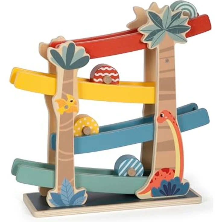 Small Foot Kugelbahn „Dino“ aus FSC-zertifiziertem Holz, für Kinder ab 18 Monaten, 12614 – Bild 3