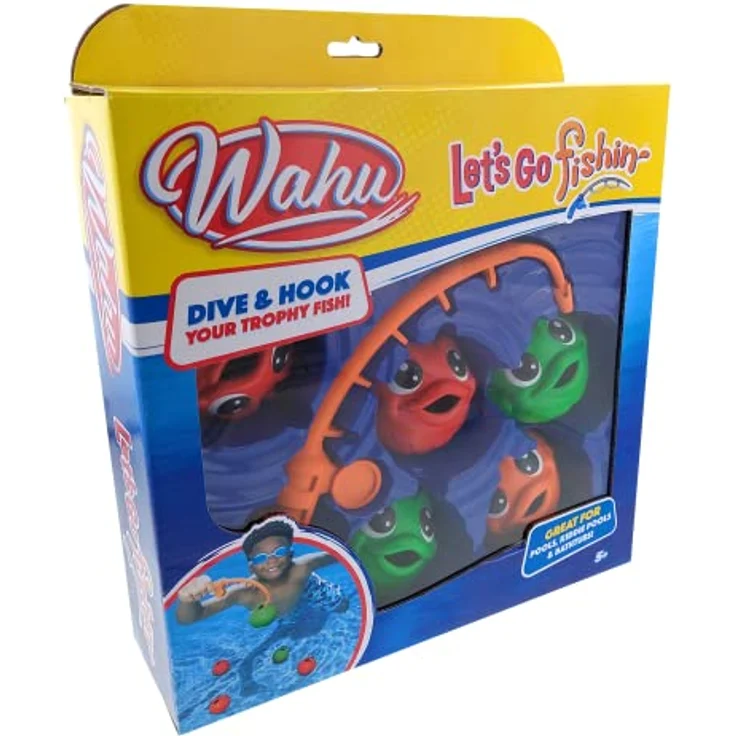 WAHU Let's Go Fishin', Wasserspiel für Kinder ab 5 Jahren, Angelspiel und Outdoor-Pool-Spielzeug für 1 Spieler – Bild 4
