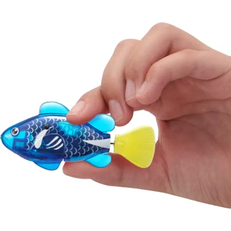 ROBO ALIVE Robo Fish Series 3 Roboter-Fisch, 2er Pack, Blau und Rot, schwimmt in mehrere Richtungen, batteriebetrieben, Spielzeugfisch, Poolspielzeug – Bild 4