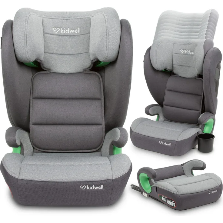 COIL Autokindersitz Kindersitz Weston I-SIZE, ISOFIX System, Verstellbare Kopfstütze, Kindergröße: 100-150 cm - Schwarz