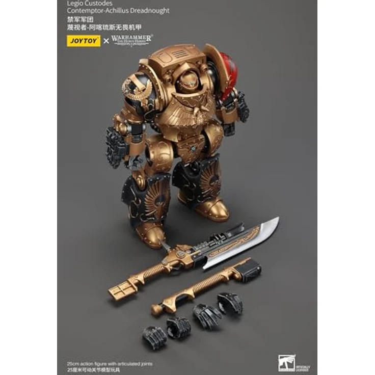 Joy Toy Warhammer The Horus Heresy Legio Custodes Contemptor-Achillus Dreadnought, 25 cm Actionfigur mit Zubehör – Bild 10