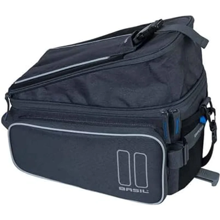 Basil Gepäckträgertasche Sport Design MIK graphite Größe 36x26x18cm 7-15ltr. – Bild 5