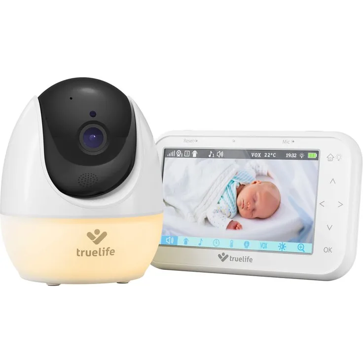 TrueLife NannyCam R4 Pro, digitales Video-Babyfon mit Nachtsicht und Zweiwege-Audio