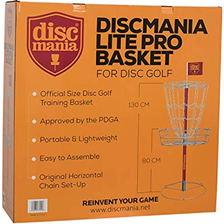 Discmania Lite Pro, Disc Golf-Ziel mit 12 horizontalen Ketten, rot – Bild 3