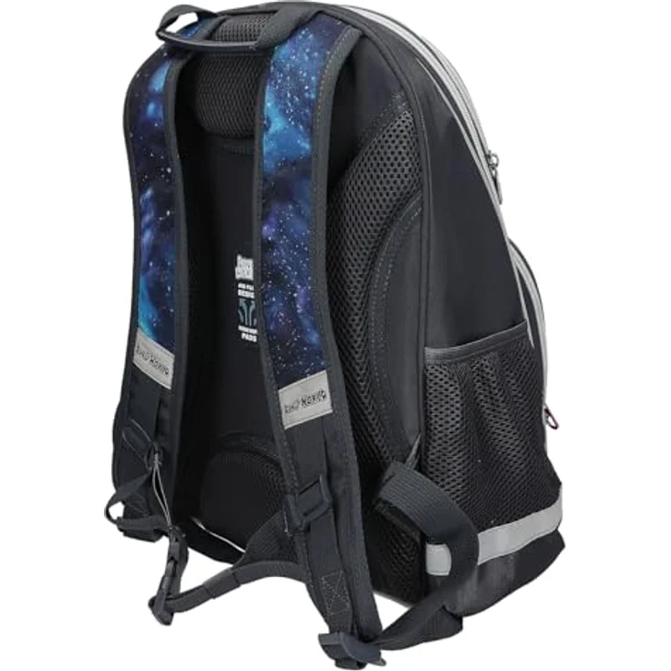 Depesche DINO World Schulrucksack GALAXY, dunkelblau, mit T-Rex Motiv, stufenlos verstellbaren Trägern und Mesh-Rückenteil – Bild 3