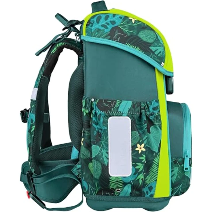 McNeill Schulranzen-Set BRAVO 9tlg. (TROPIC), ergonomisches Rückensystem, 21 L Volumen, inkl. gefülltem Etui und Sportbeutel – Bild 5