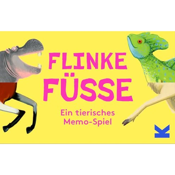 Laurence King Flinke Füße! Memo-Spiel ab 4 Jahren von Daniel Frost, mit 50 Karten und 16-seitigem Booklet über Tiere – Bild 1