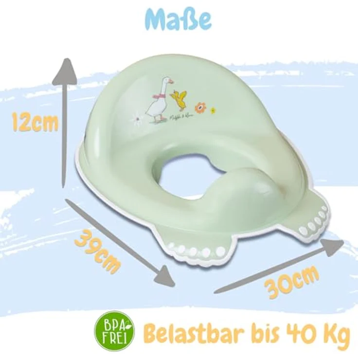 Babykajo Kinder Toilettensitz, Aufsatz mit Sitzpolsterung und Griffen, rutschfest und TÜV-geprüft, für Kinder ab 2 Jahren, hygienisch und langlebig – Bild 2