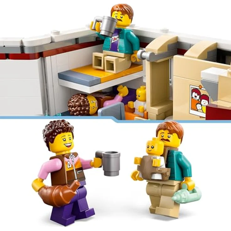 LEGO City Abenteuer-Wohnmobil - Wohnwagen Spielzeug für Jungen und Mädchen ab 6 Jahren - Inkl. 3 Minifiguren und Camping Zubehör - Geschenkidee zum Geburtstag und für die Feiertage 60454, LEGO Klemmbausteine – Bild 4