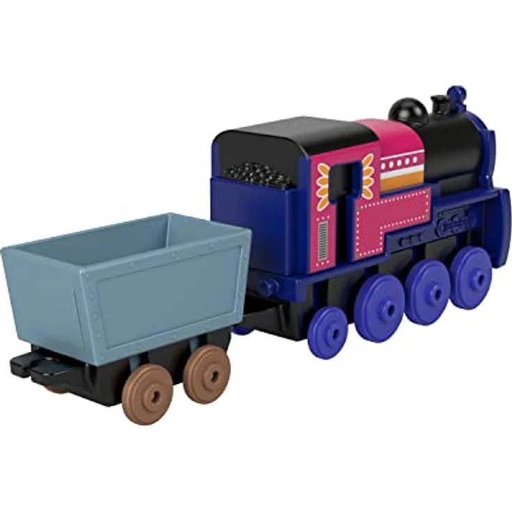 Der Zug Thomas - Ashima Metall-Schub-Lokomotive Di-Cast Zug mit Kristallen und Zubehör zum Spielen mit der Eisenbahn, Spielzeug für Kinder, 3 Jahre, HNN20 – Bild 2